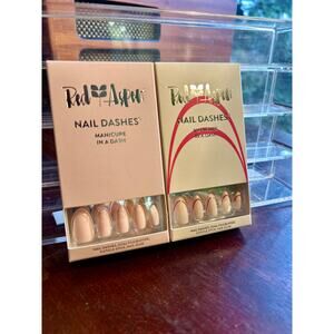 2 sets of Red Aspen Nail Dash: Almond Shaped Pinks